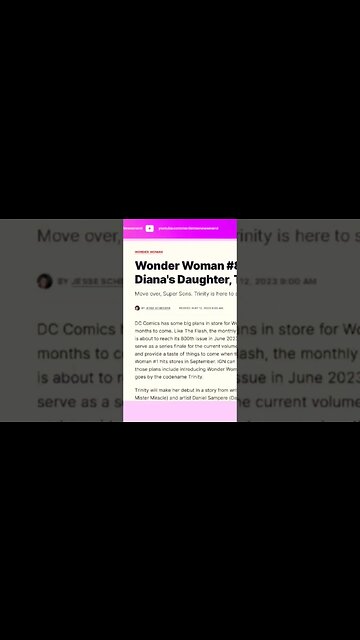 Wonder Woman is a MOM! #dccomics