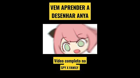 COMO DESENHAR ANIME ANYA - SPY X FAMILY #desenho #desenhofofo #desenhofacil #desenholivre #shorts