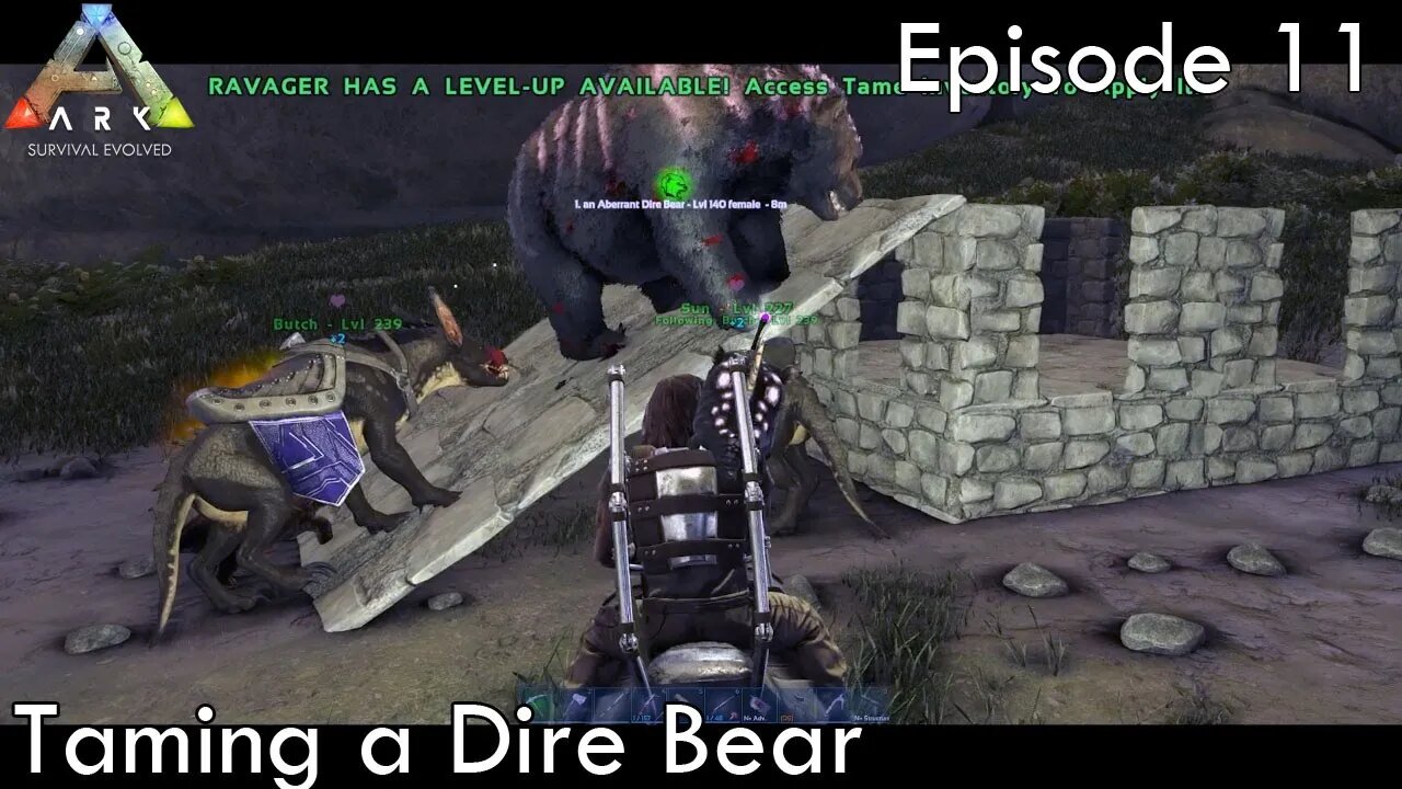 Taming a Dire Bear - Ark Survival Evolved - Aberration EP11