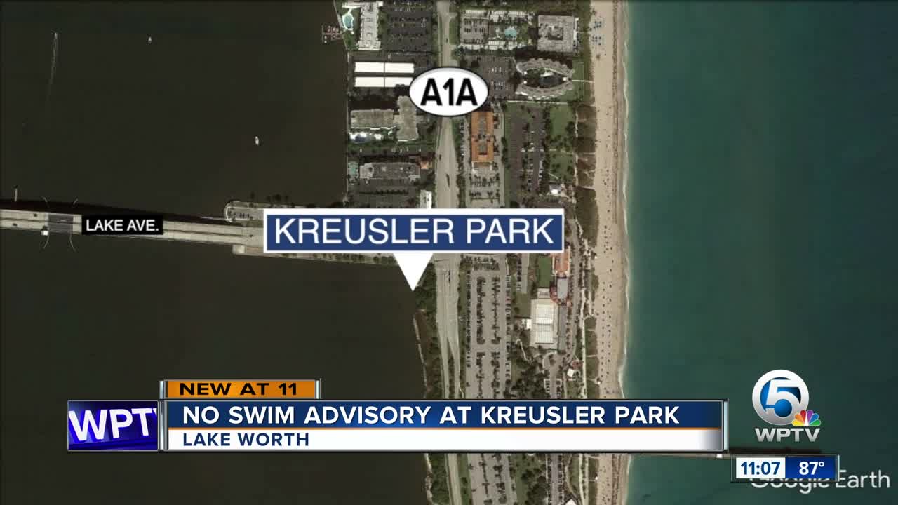 No swim advisory issued for Kreusler Park in Lake Worth Beach