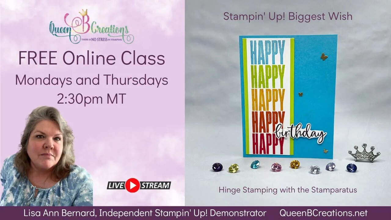 👑 Stampin' Up! Biggest Wish - Hinge Stamping with the Stamparatus