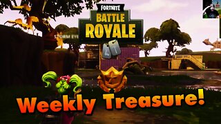 Fortnite Battle Royale - Search Between A Bench, Ice Cream Truck, & Helicopter