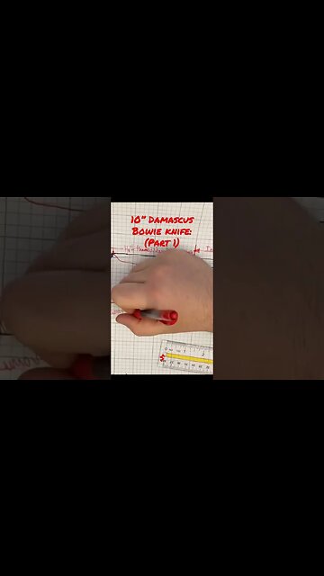 Damascus Bowie Knife: (Part 1) Montana Style 10”