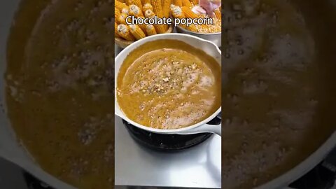 Chocolate Popcorn 🍿#ytshorts #shorts #Food #Streetfood #UpFoodReview