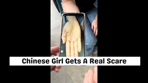 Sweet Chinese Girl Gets A Real Scare