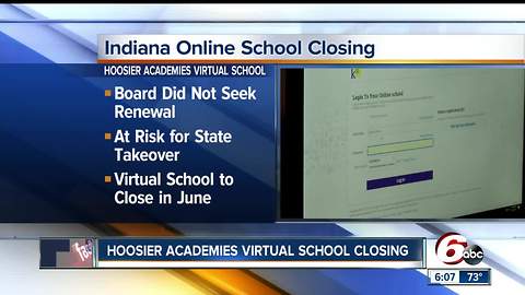 Hoosier Academies online school closes