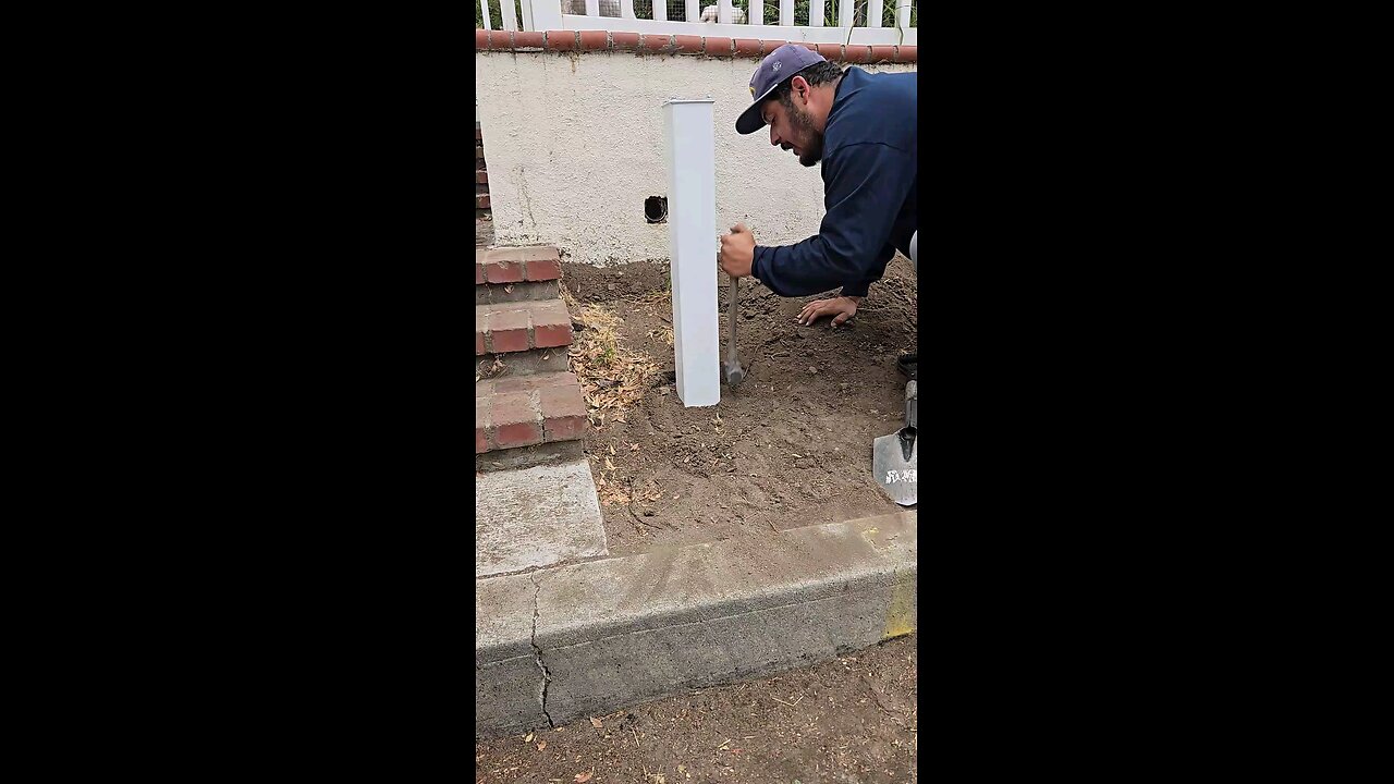 Installing a new mail box.