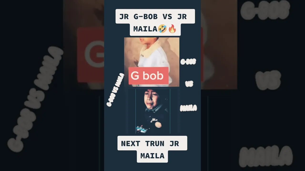 Jr Gbob vs Jr maila rap 😅😅 🔥 🔥 #shorts