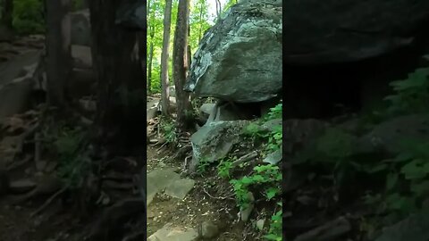 Hiking the rocky trail on Yonah Mountain in north Georgia!
