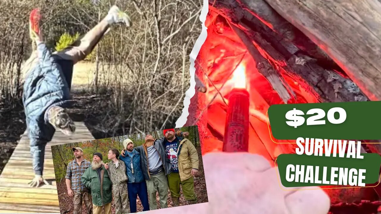 24 Hours $20 Thrift Store Survival Challenge in the Appalachian Woods!