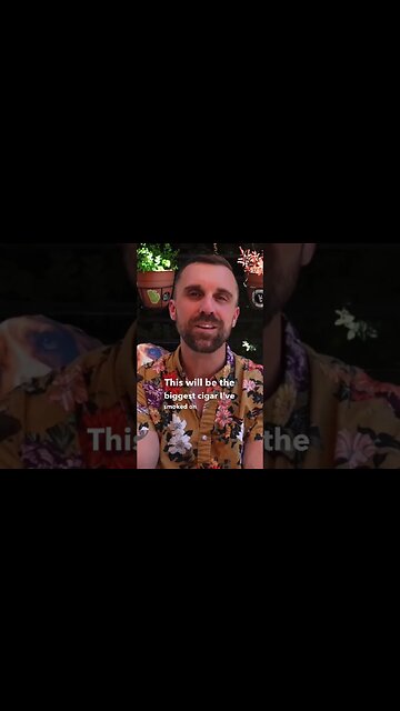 Is This Too BIG? 🦕 #big #cigar #cigars #luxury