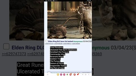 elden ring dlc boss list leaks