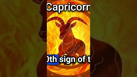 Capricorn Zodiac Intro #shorts