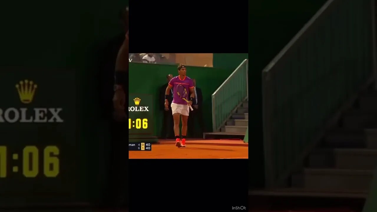 Rafael Nadal UNREAL Shot!! 🤯 #tennis #shorts