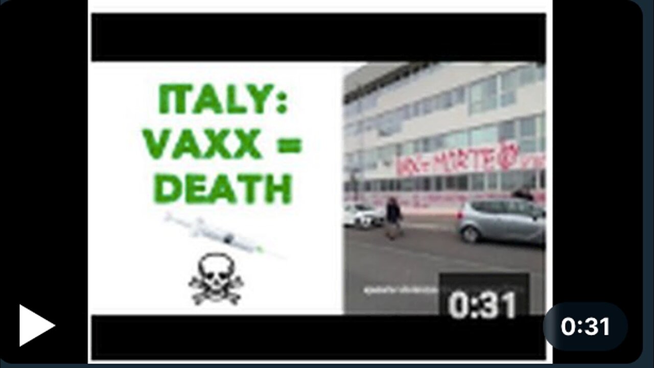 🇮🇹 ITALY: VAXX = DEATH 💉☠️