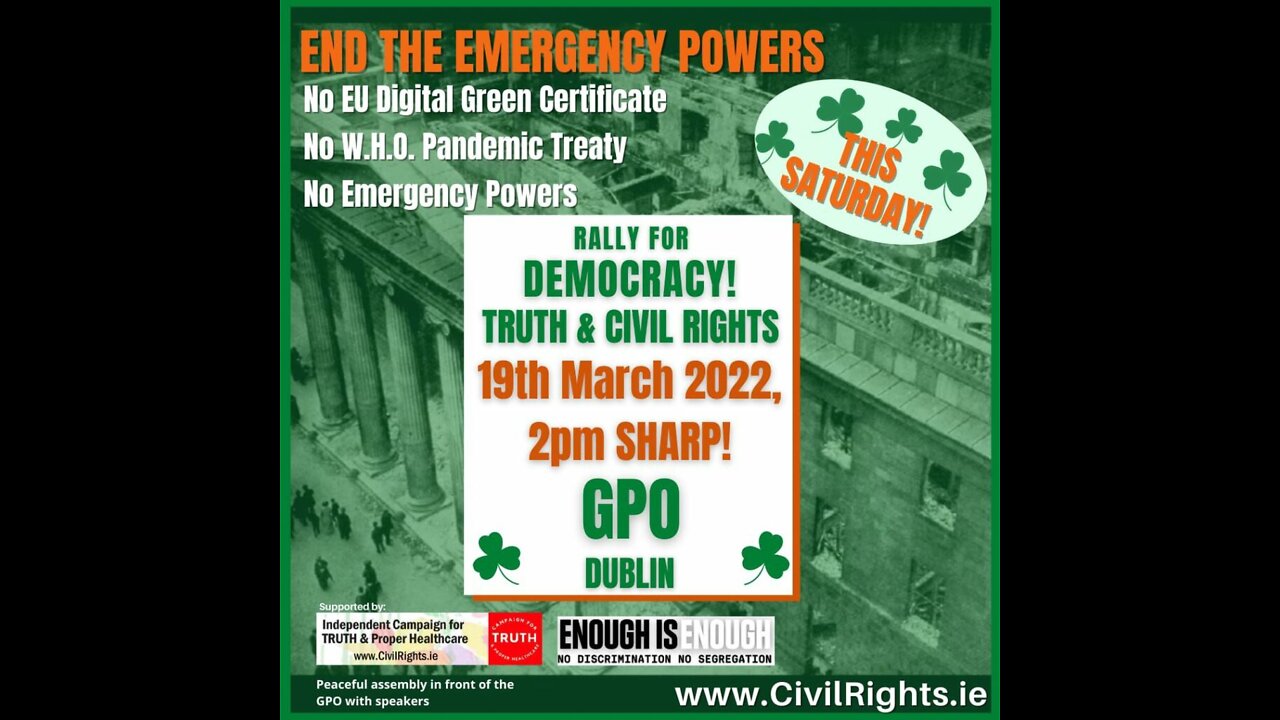 Rally for Democracy! Truth & Civil Rights - 19th March 2022