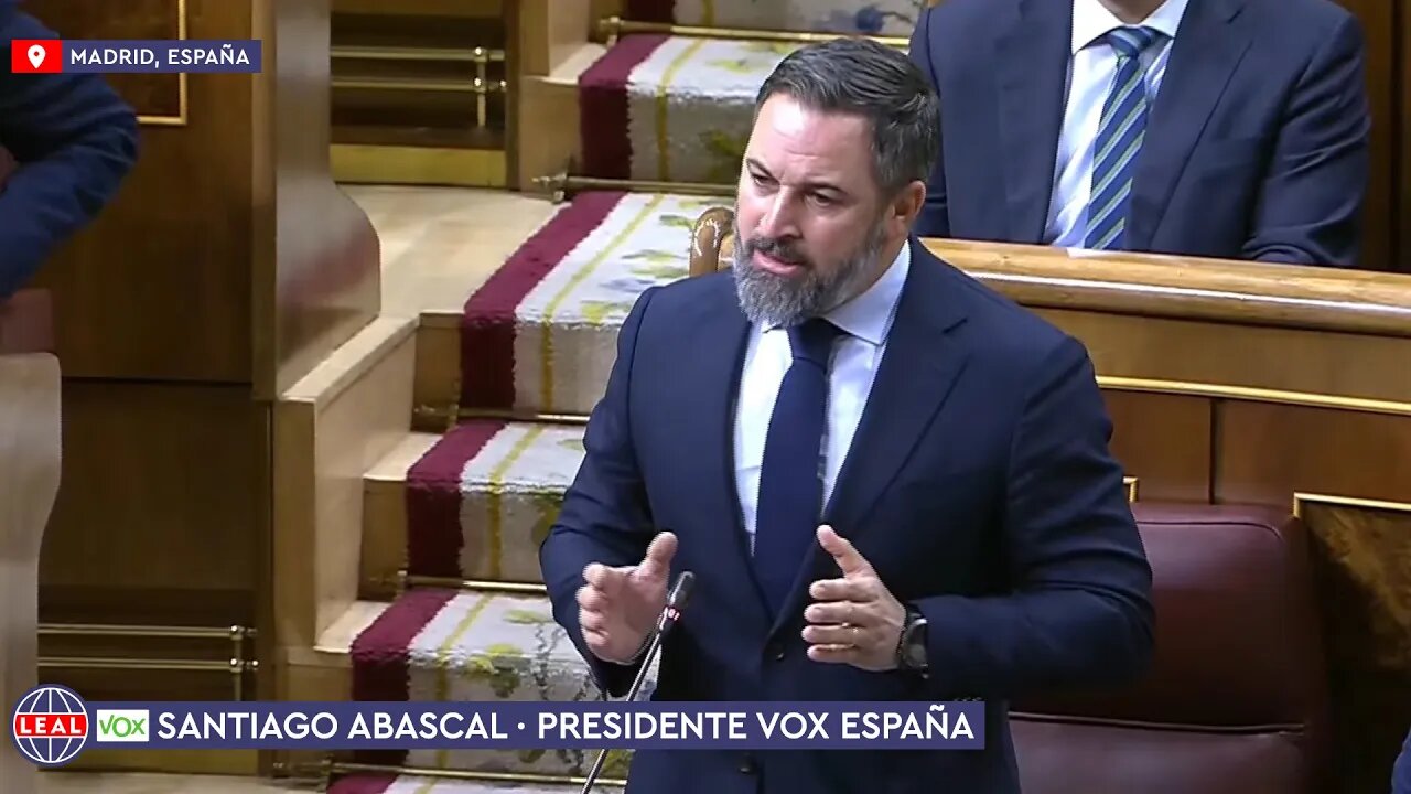 🇪🇸 Santiago Abascal deja en ridículo al socio de los 'filoterroristas' Pedro Sánchez (30 nov 2022)