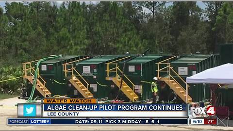 Lee County algae clean-up pilot program continues