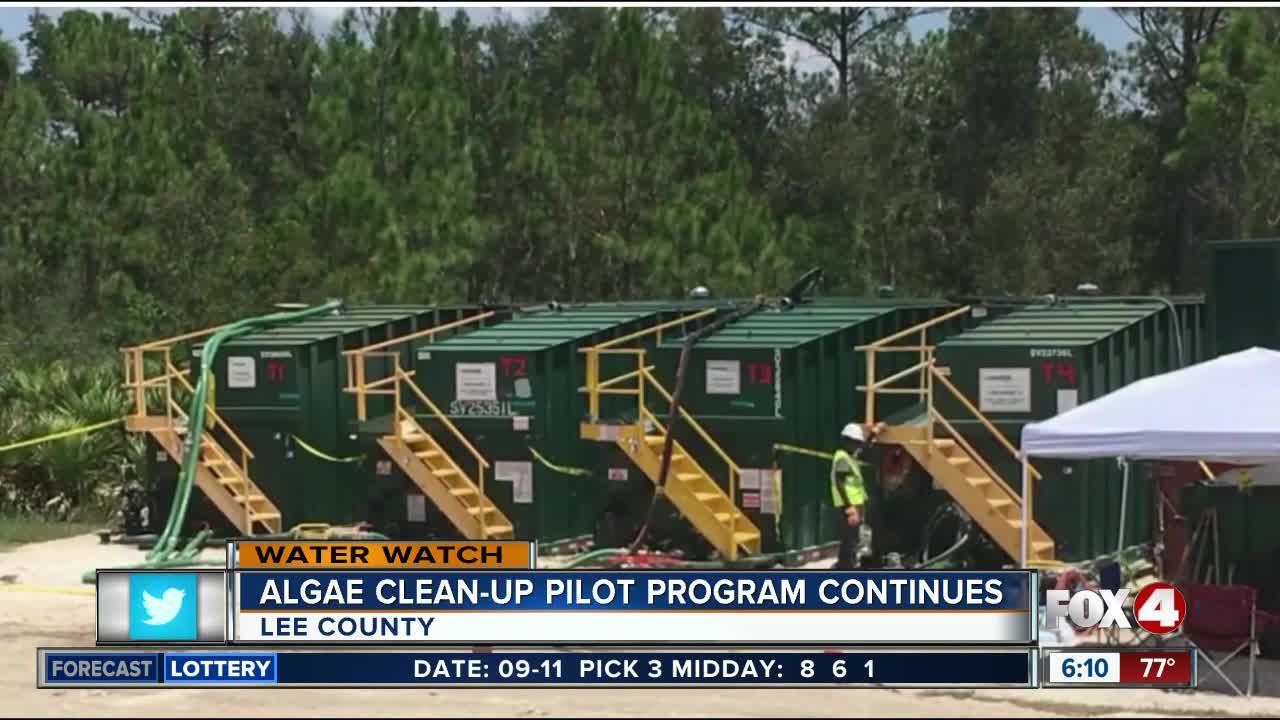 Lee County algae clean-up pilot program continues