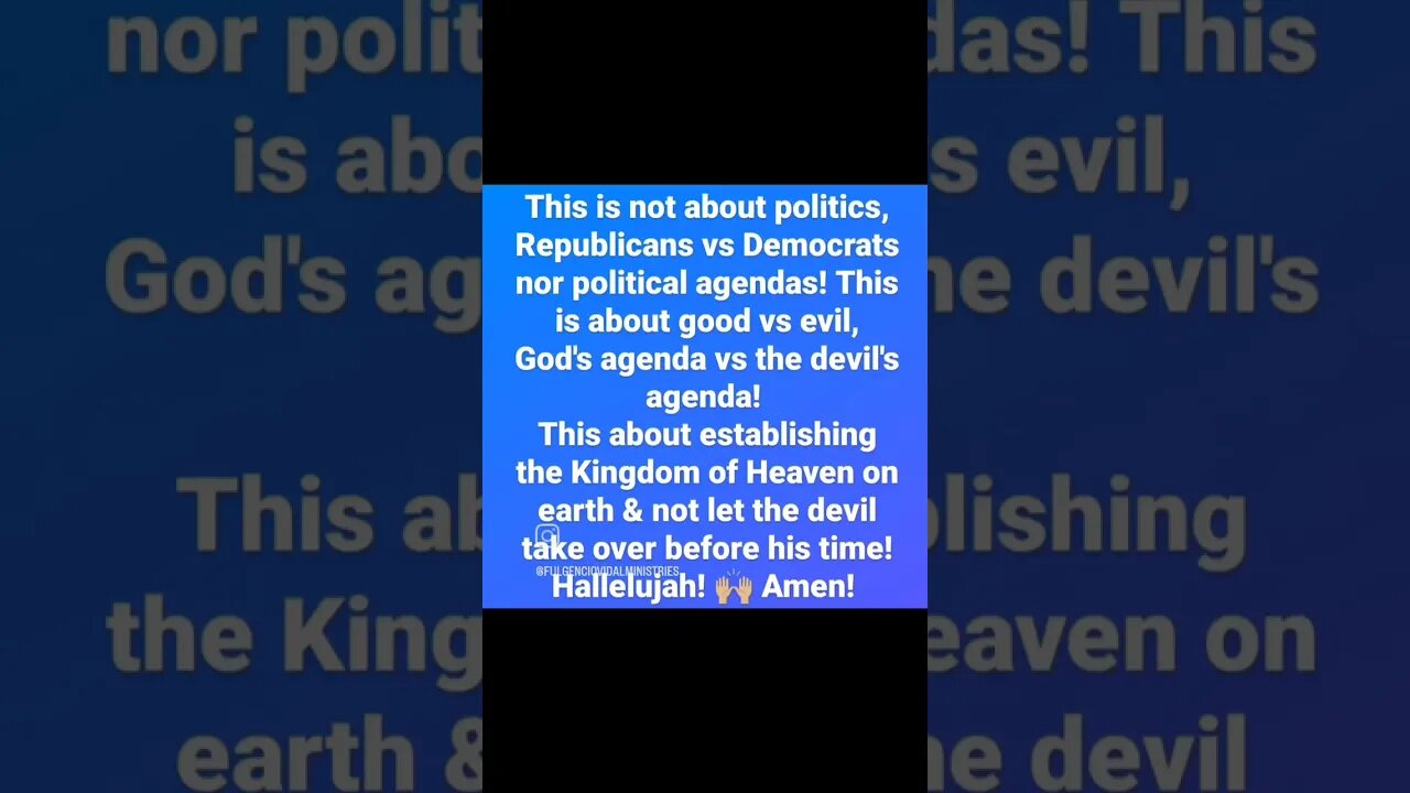 Stand for righteousness, stand against evil, stand for God!
