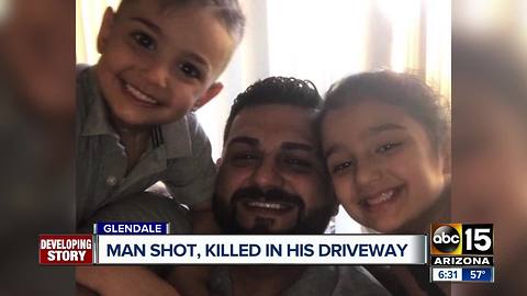 Man shot and killed in his own driveway in Glendale