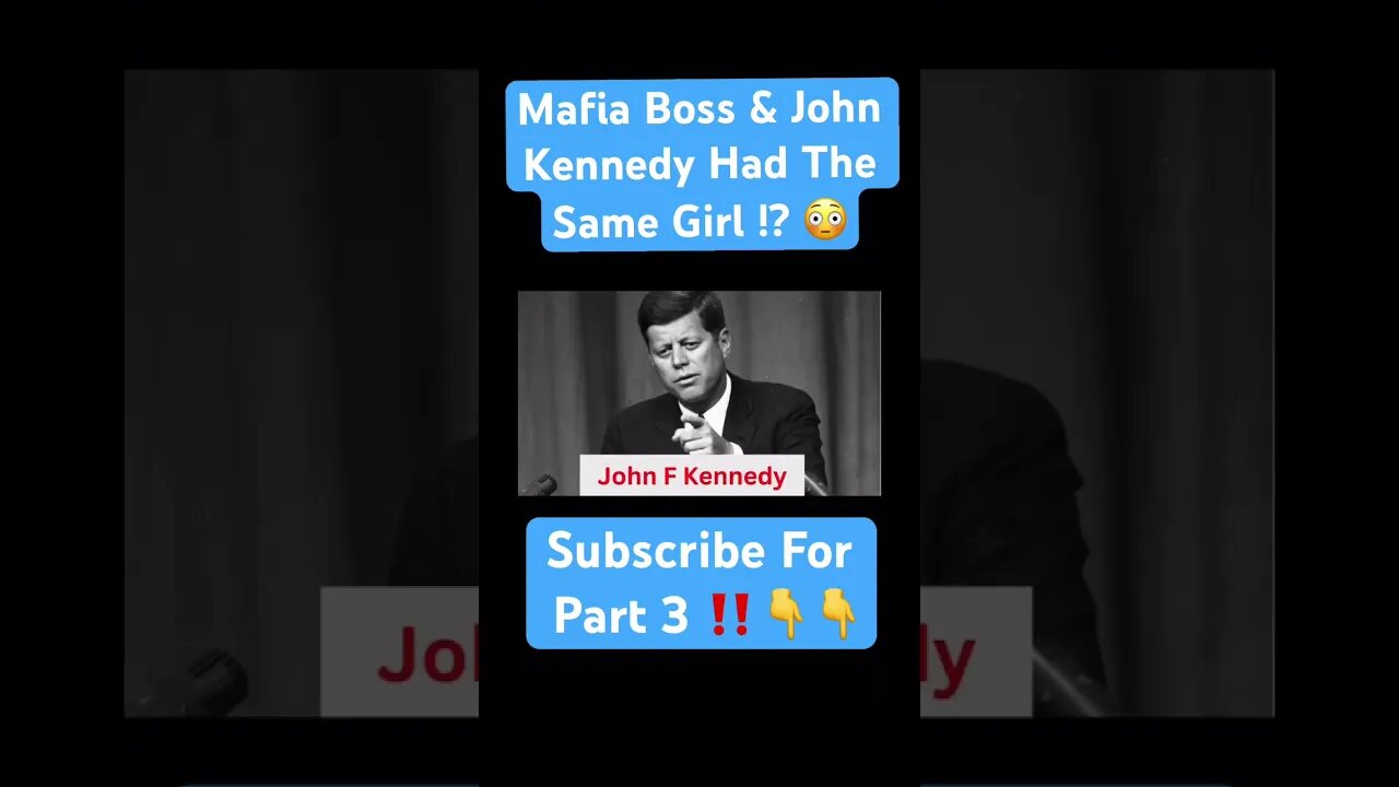 Mafia Boss & John Kennedy Had The Same Girl !? 😳 #johnkennedy #mafia #hitman #crime