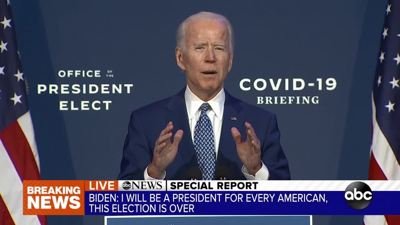 President-elect Biden briefing on coronavirus task force