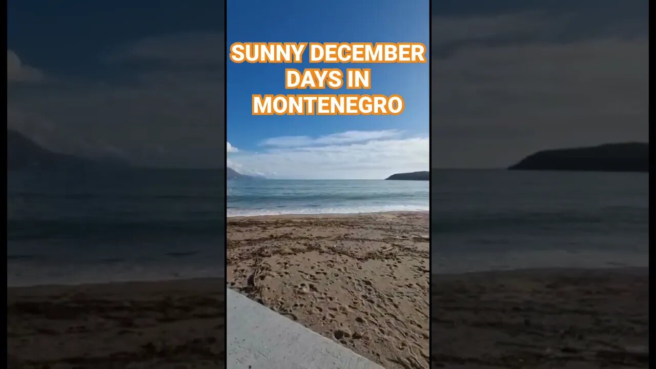 You won’t believe this weather in December 🤯 #realestate #montenegro #investing #budva