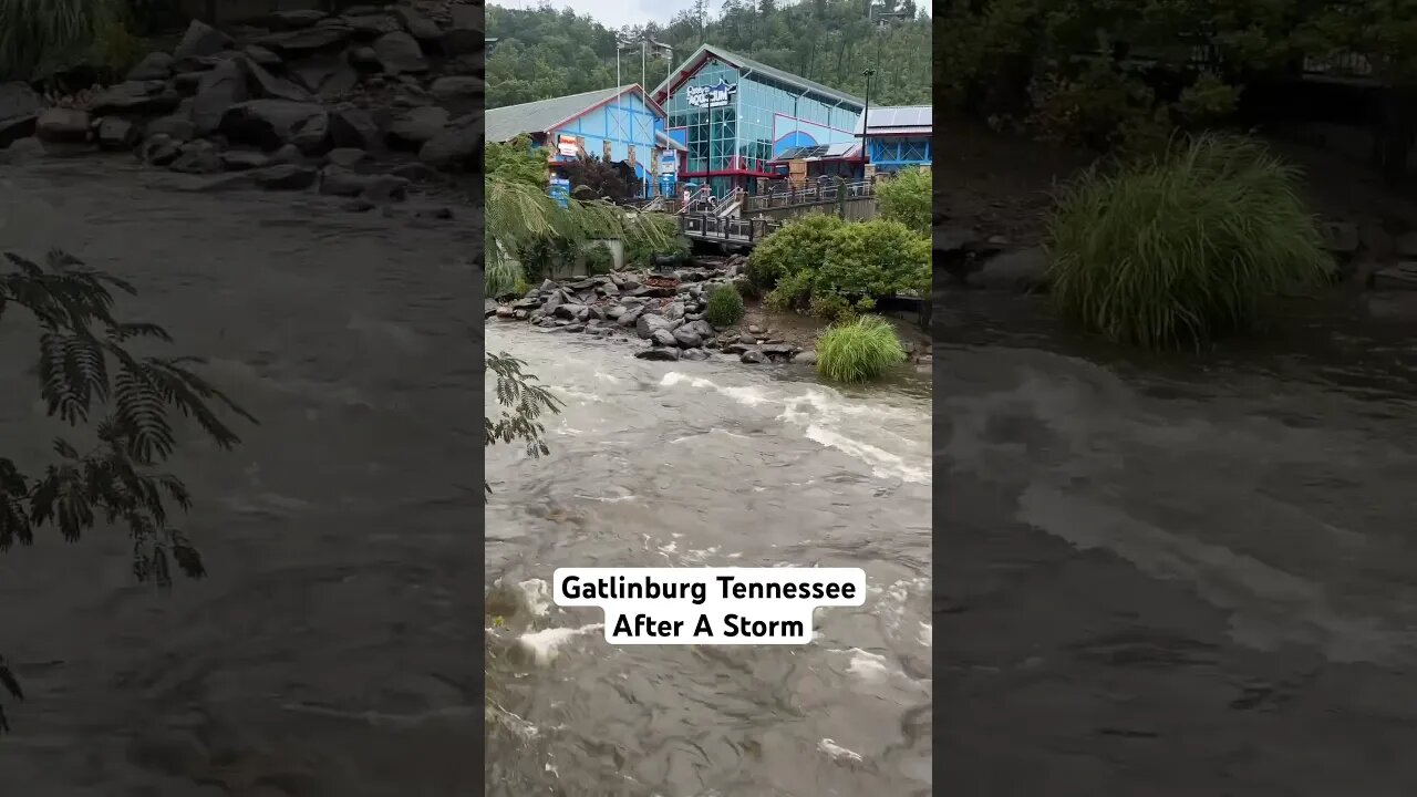 High Waters In Gatlinburg Tennessee After A Storm