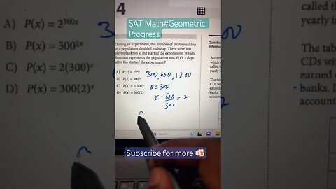 Geometric Progression problem #satmath #youtubeshorts #mathtrick