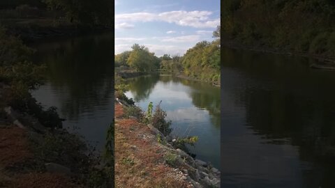 calming autumn river