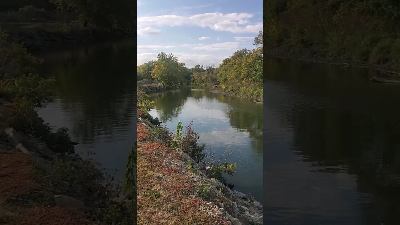 calming autumn river