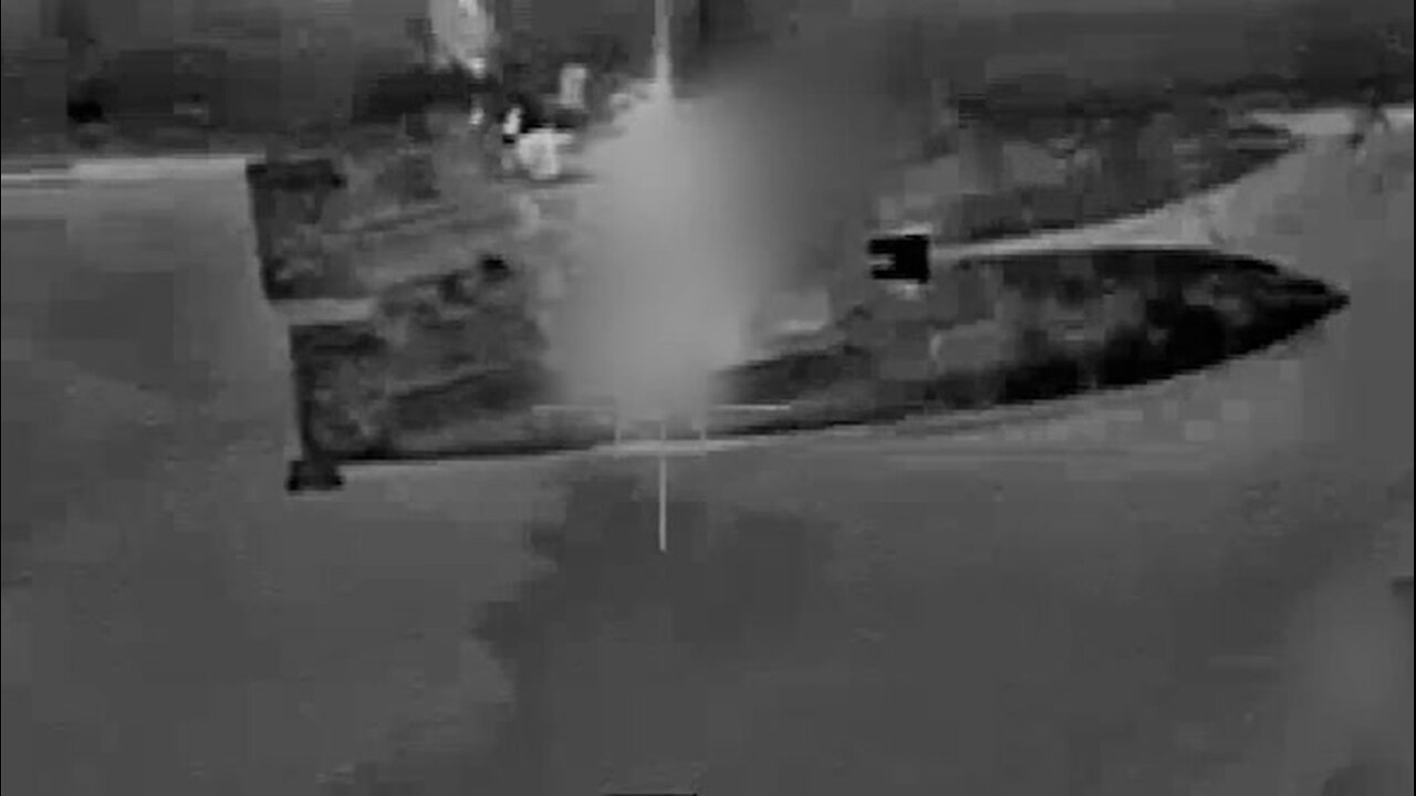 Moment of footage of Israeli army striking ports and military facilities in Syria has been released