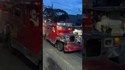 Red Jeepney at Dark #shortsvideo #shortvideo #shorts #shortsfeed #short