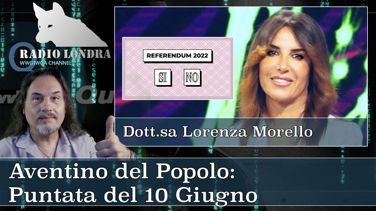Aventino del Popolo, 10 giugno 2022. parliamo del REFERENDUM con la Giurista Lorenza Morello