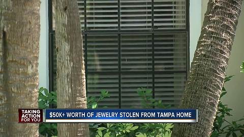 Woman missing more than $50k of jewelry from Tampa home after burglary