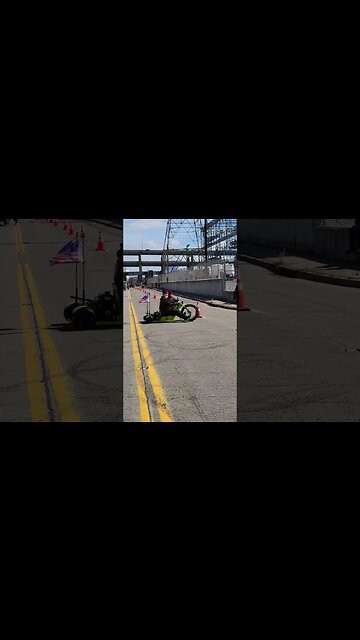 Shriners Practicing on Their Drift Trikes Before the Parade Starts