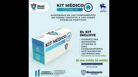 Covid19, terapia: El Salvador, kit medico