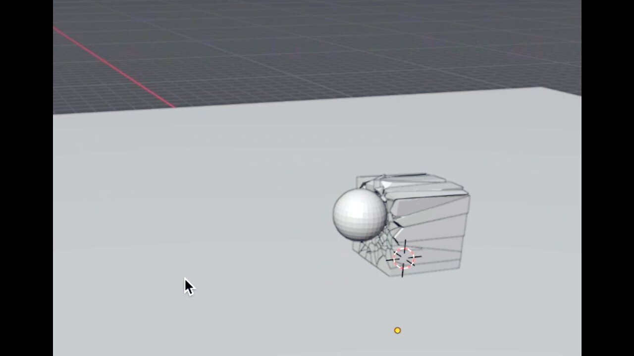 Rigidbody a fractured object I Blender Tutorial I