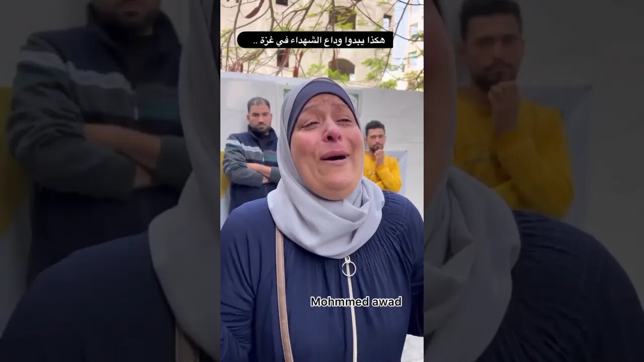 Footage of bereaved survivors from Israel's bombing of Gaza