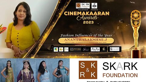 Fashion Influencer of the year 2023 Anantha Lakshmi J | PRATYEKA Fashions SKARK|Cinemakaaran Awards