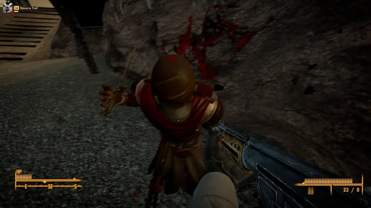 Don't Bring A Machete To A Gunfight in Fallout New Vegas Online