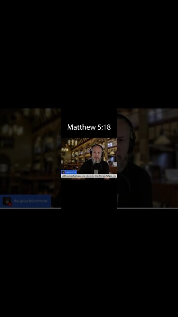 Until Heaven and Earth Pass Away - Matthew 5:18