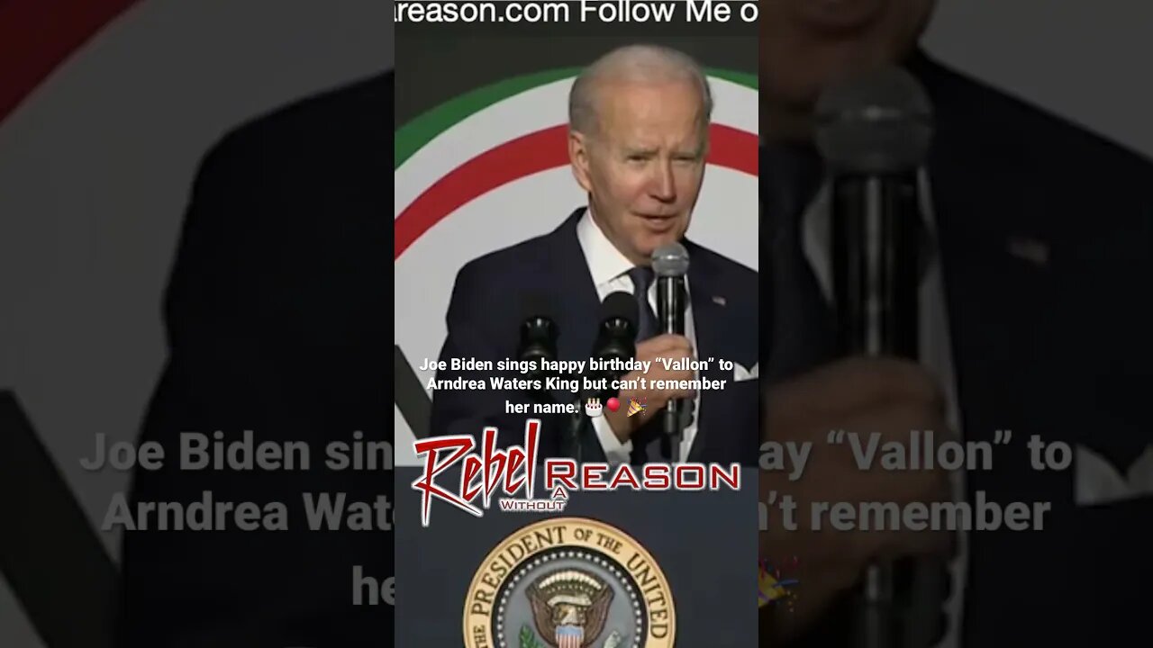 Joe Biden sings Happy Birthday “Vallon” to Arndrea Waters King