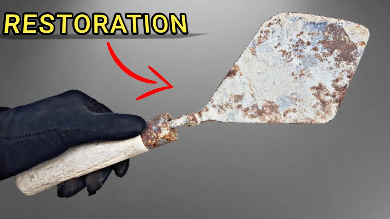 Old Rusty Masonry Trowel - Restoration