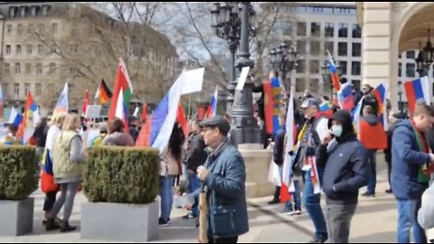 Germany. Frankfurt am Main: people are supporting Russia 🇷🇺