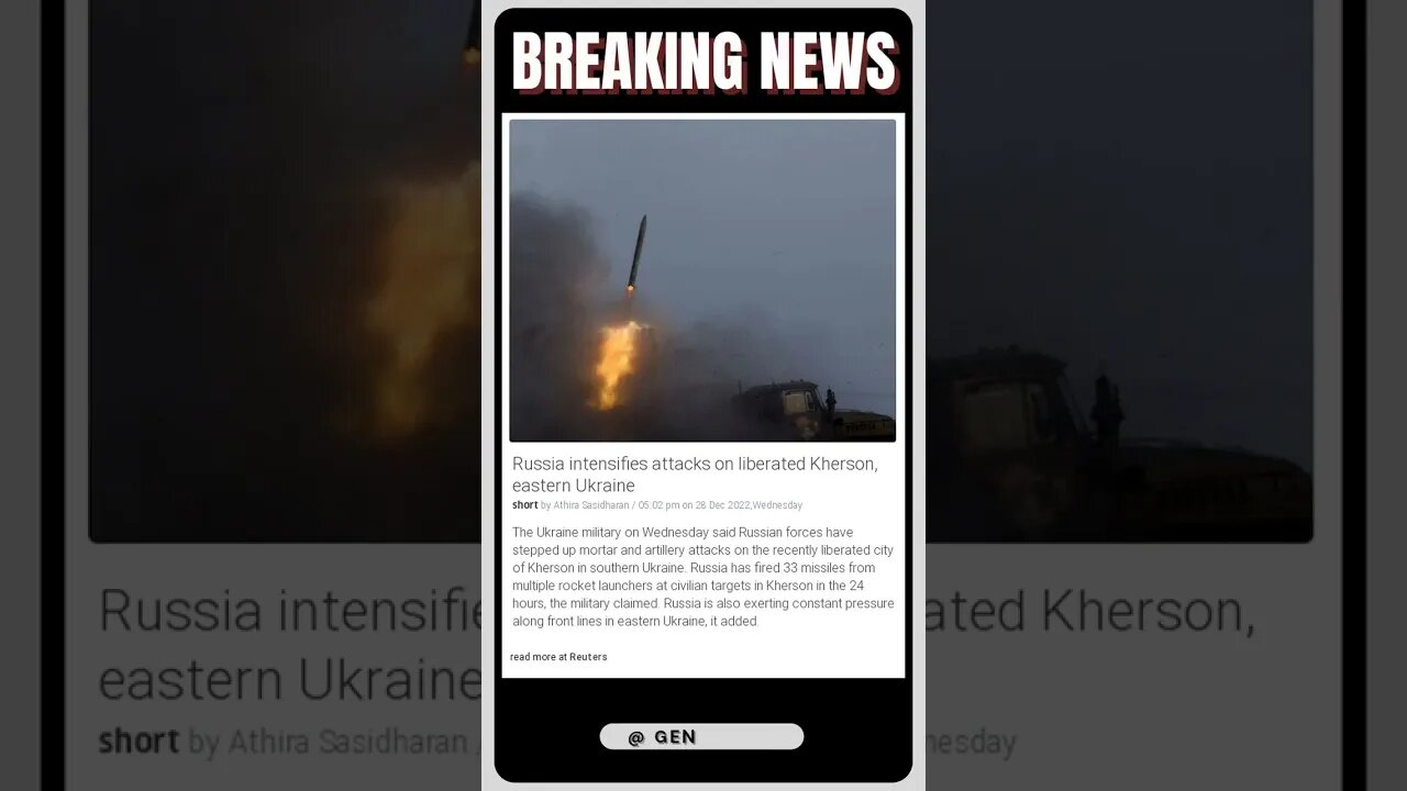 Breaking News | Russia Launches Devastating Attack on Ukraine: See the Horrifying Footage | #shorts