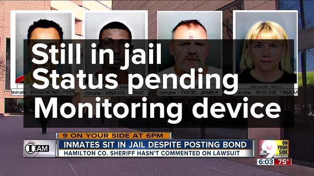 Inmates still in jail despite posting bond