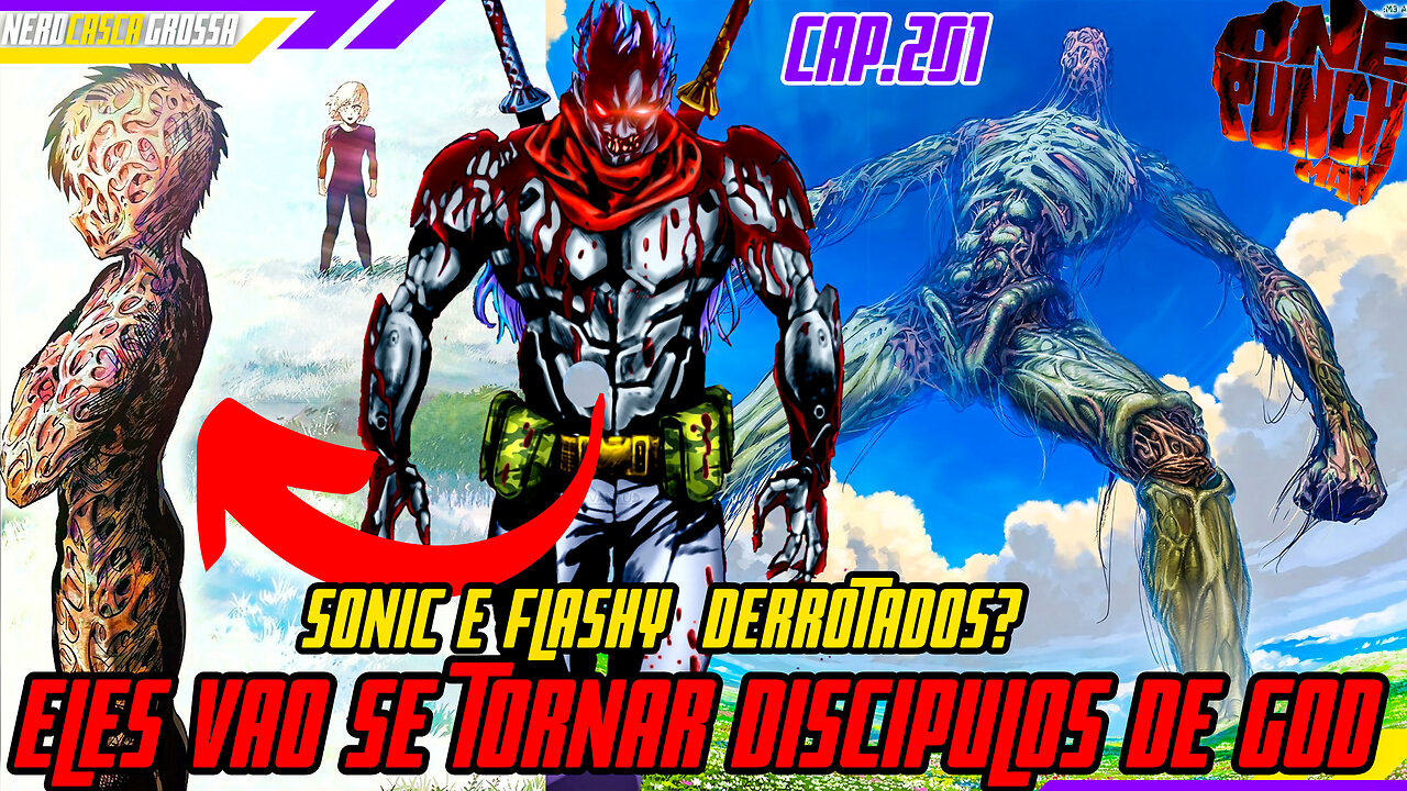 FLASH e SONIC VÃO se TORNAR DISCÍPULOS de GOD? (One Punch Man cap.201)