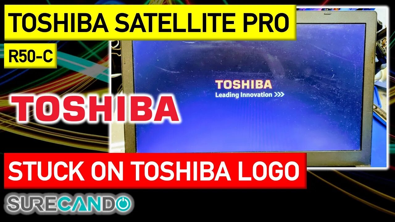 Toshiba Satellite Pro R50 Stuck on Toshiba logo. No post. Repair. Full disassembly